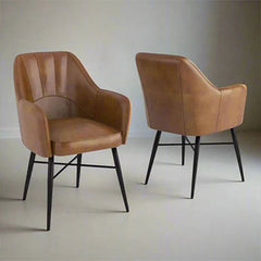 Vintage Leather Dining Chairs