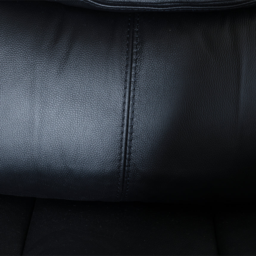 Sarno Black Leather Armchair