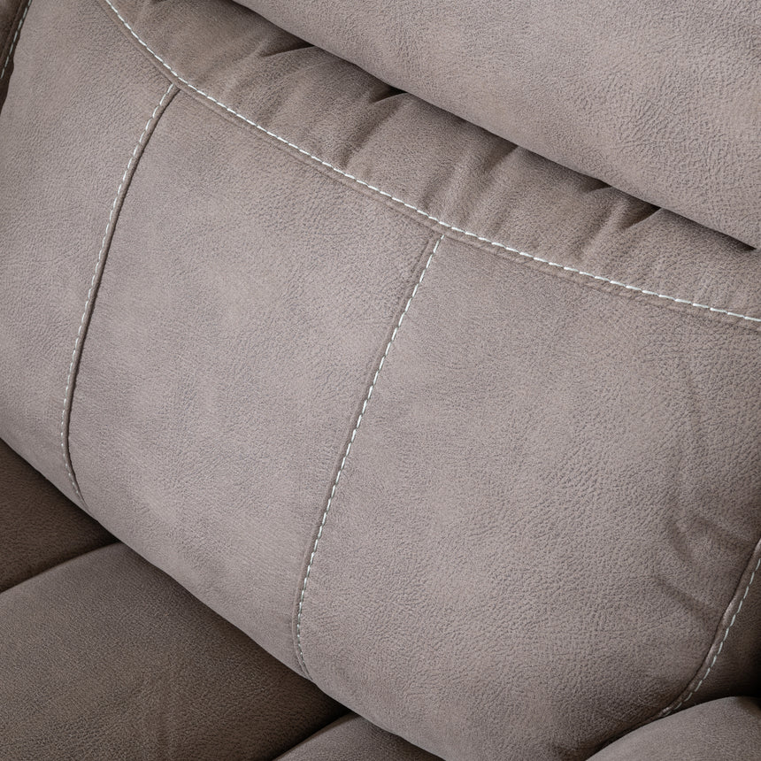 Bergamo Brown Fabric Recliner Armchair