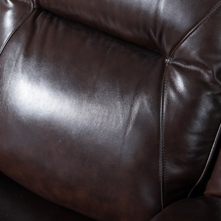 Capua Dark Brown Leather Armchair