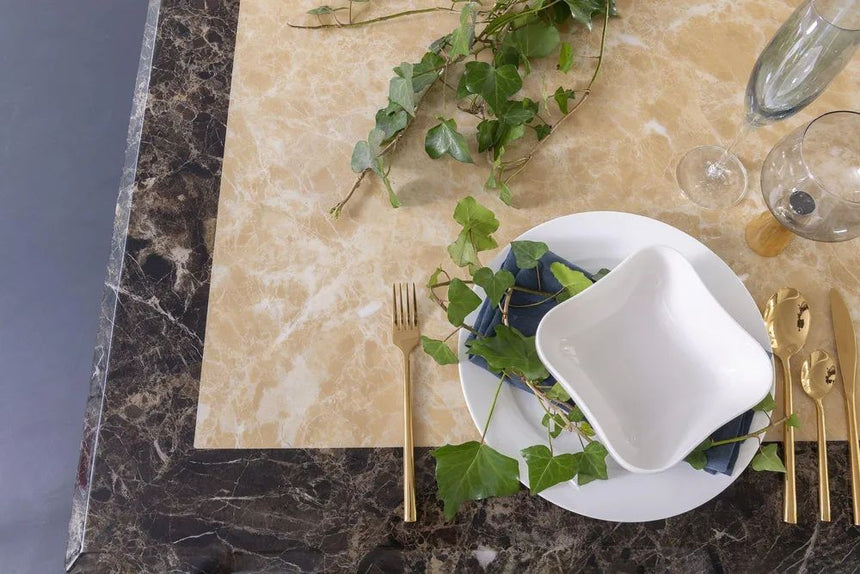 Taranto Cream Marble Dining Table