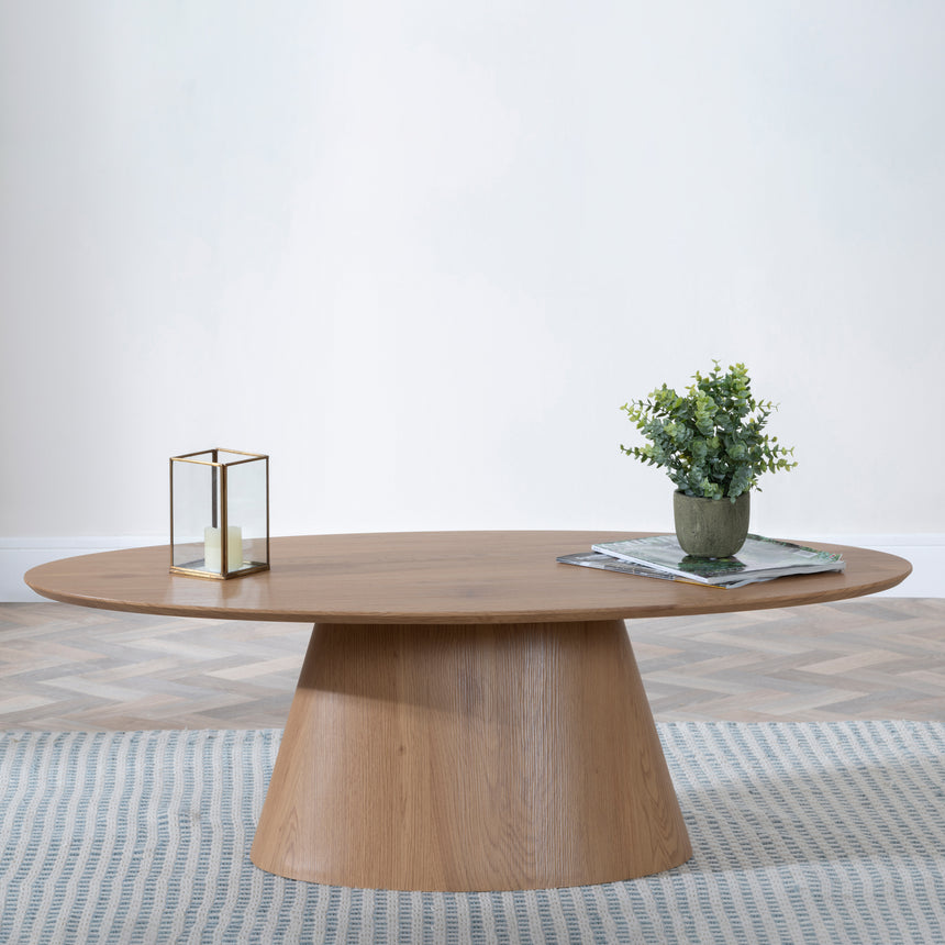 Verbania Oak Oval Coffee Table