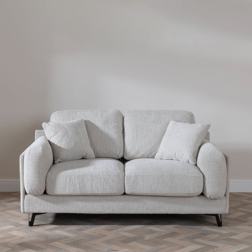 Faenza Beige Fabric 2 Seater Sofa