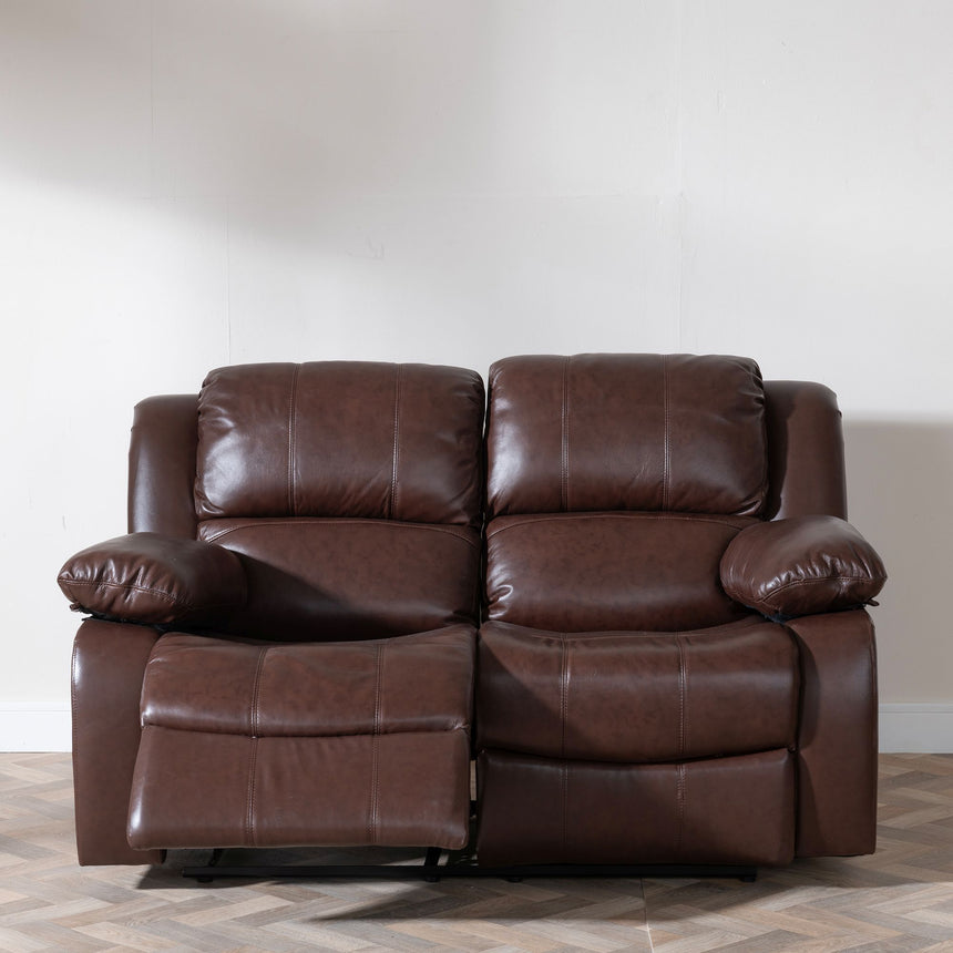 Mantua Leather 2 Seater Sofa