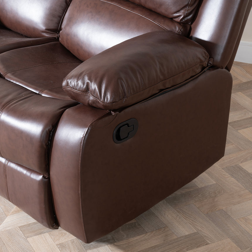 Mantua Leather 2 Seater Sofa