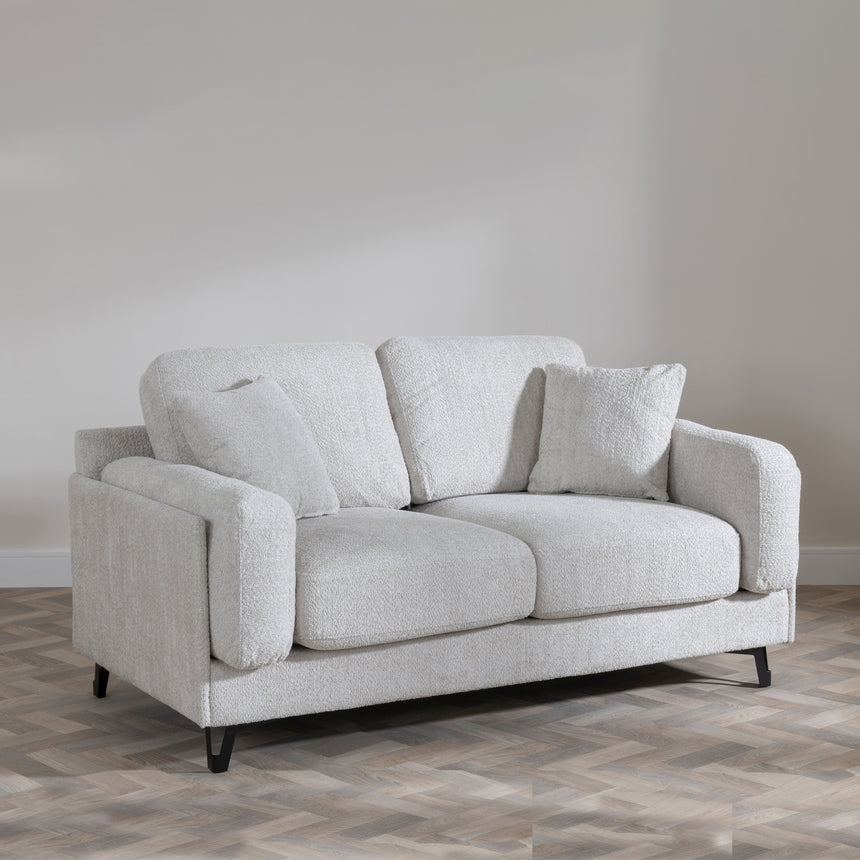 Faenza Beige Fabric 2 Seater Sofa