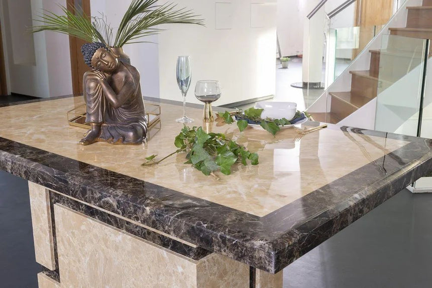 Taranto Cream Marble Dining Table