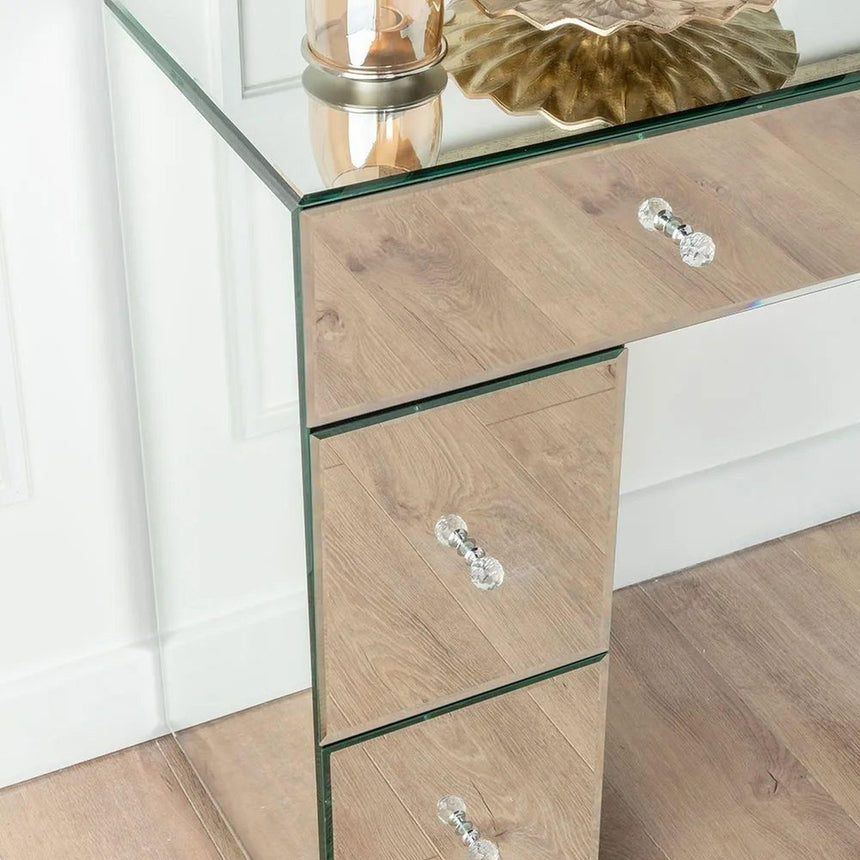 Forli Mirrored 6 Drawer  Dressing Table