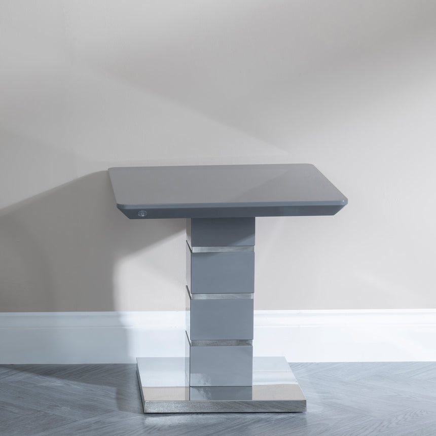 Corato Grey Gloss Lamp Table