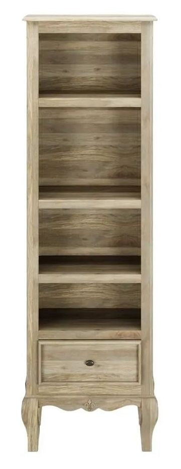 Fleur French Style Grey Narrow Bookcase