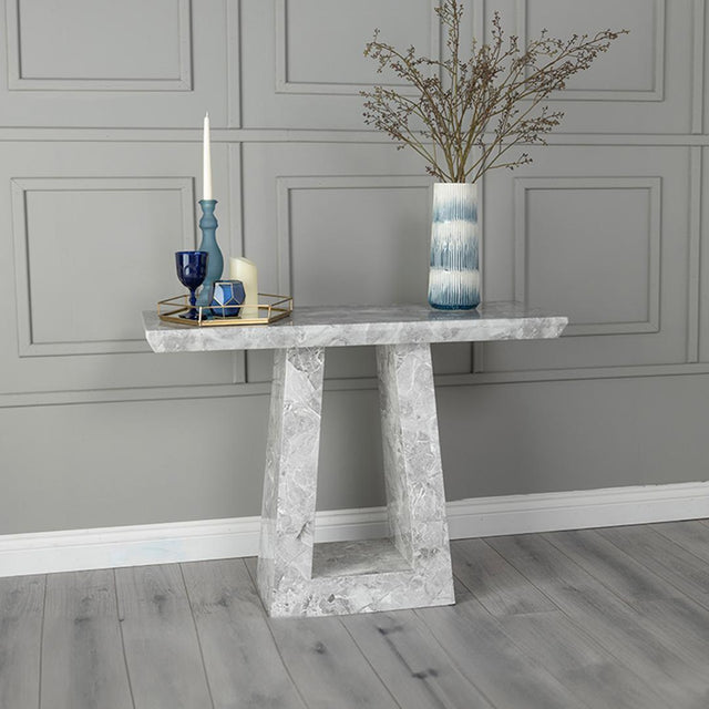 Milan Grey Marble Console Table