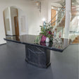 Naples 160cm Black Marble Dining Table