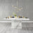 Naples 160cm White Marble Dining Table