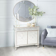 Antoinette Mirrored Champagne Trim Small Sideboard