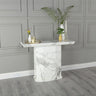 Naples White Marble Console Table