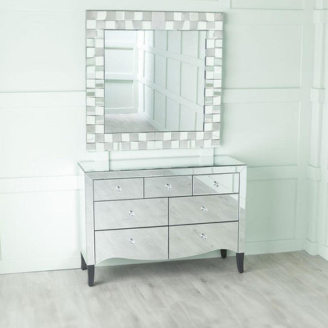 Venetian Mirrored Chest - 3+4 Drawer