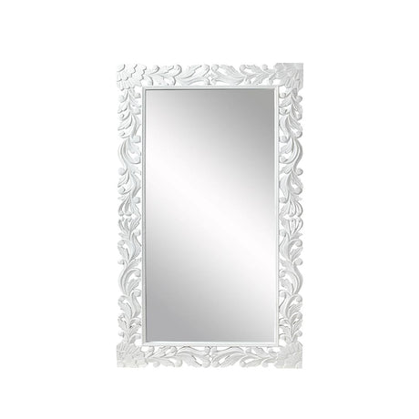 Boho White Carved Leaner Mirror - 91cm x 168cm