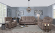 Seville Brown Fabric Sofa Set