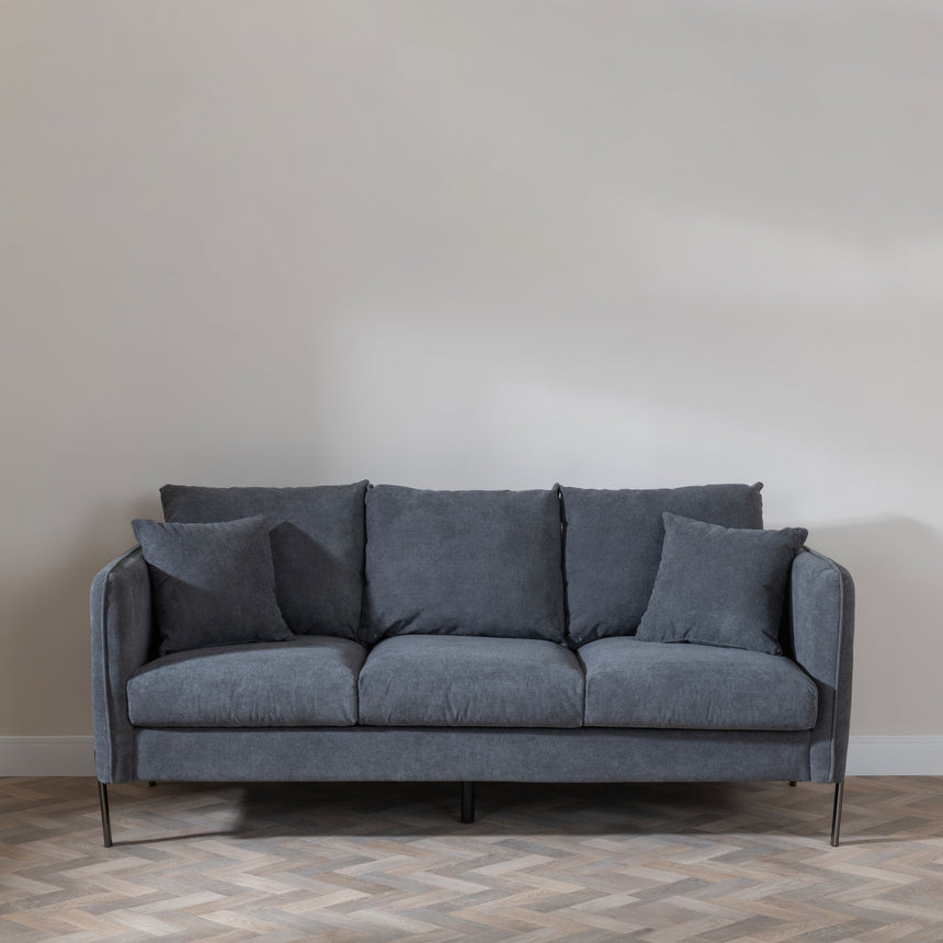 Naples Fabric 3 Seater Sofa