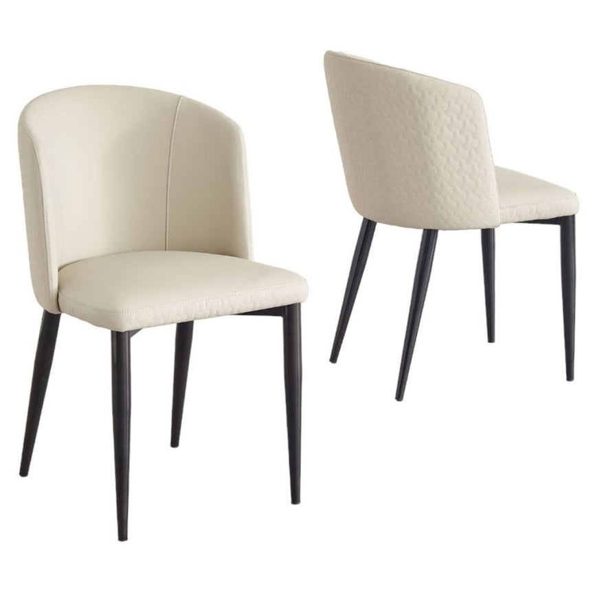 Set of 2 Trento  Faux Leather Dining Chair