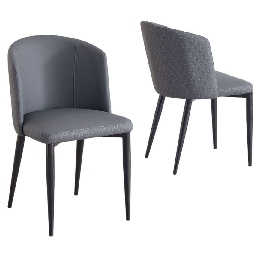 Set of 2 Trento  Faux Leather Dining Chair