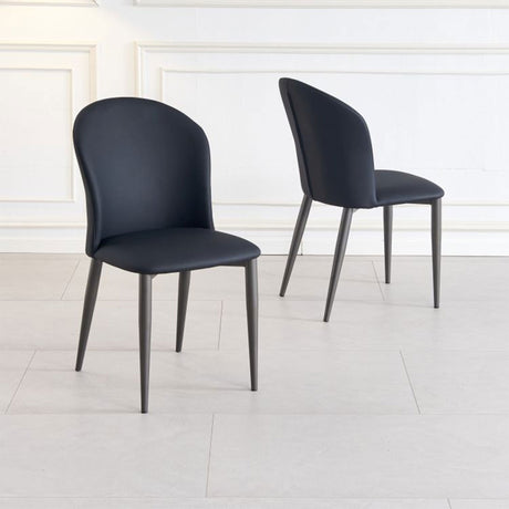 Set of 2 Riviera Faux Leather Dining Chair