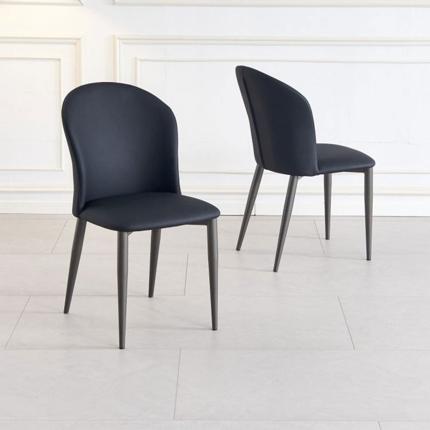 Set of 2 Riviera Faux Leather Dining Chair