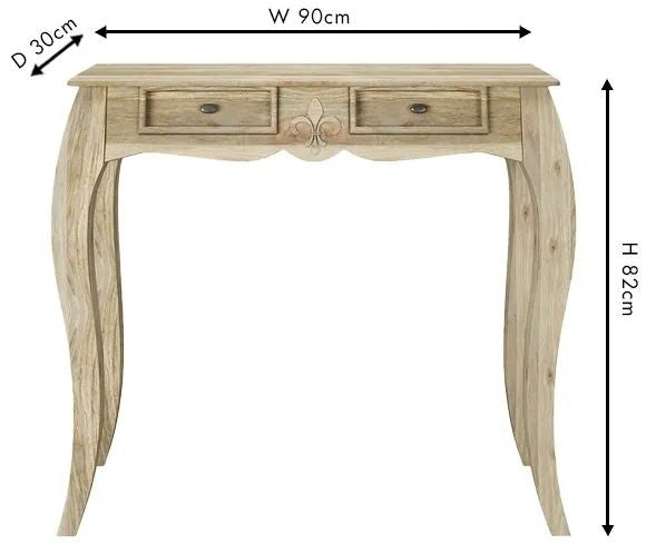 Fleur French Style Grey Console Table-8