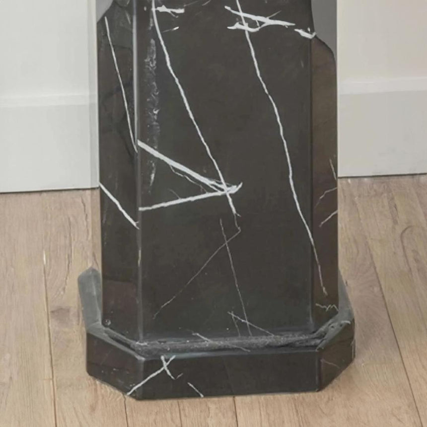 Naples Black Marble Side Table-3