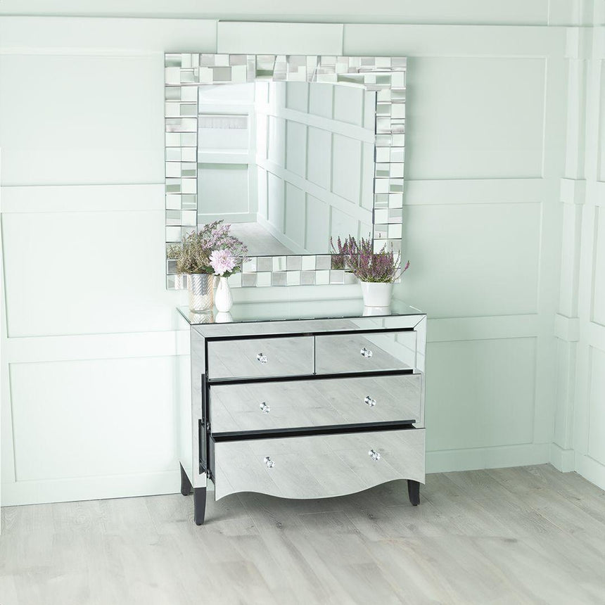 Venetian Mirrored Chest - 2+2 Drawer-2