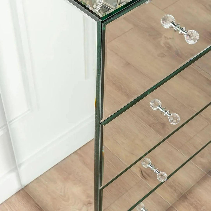 Chelsea Mirrored Chest -  4 Drawer-3