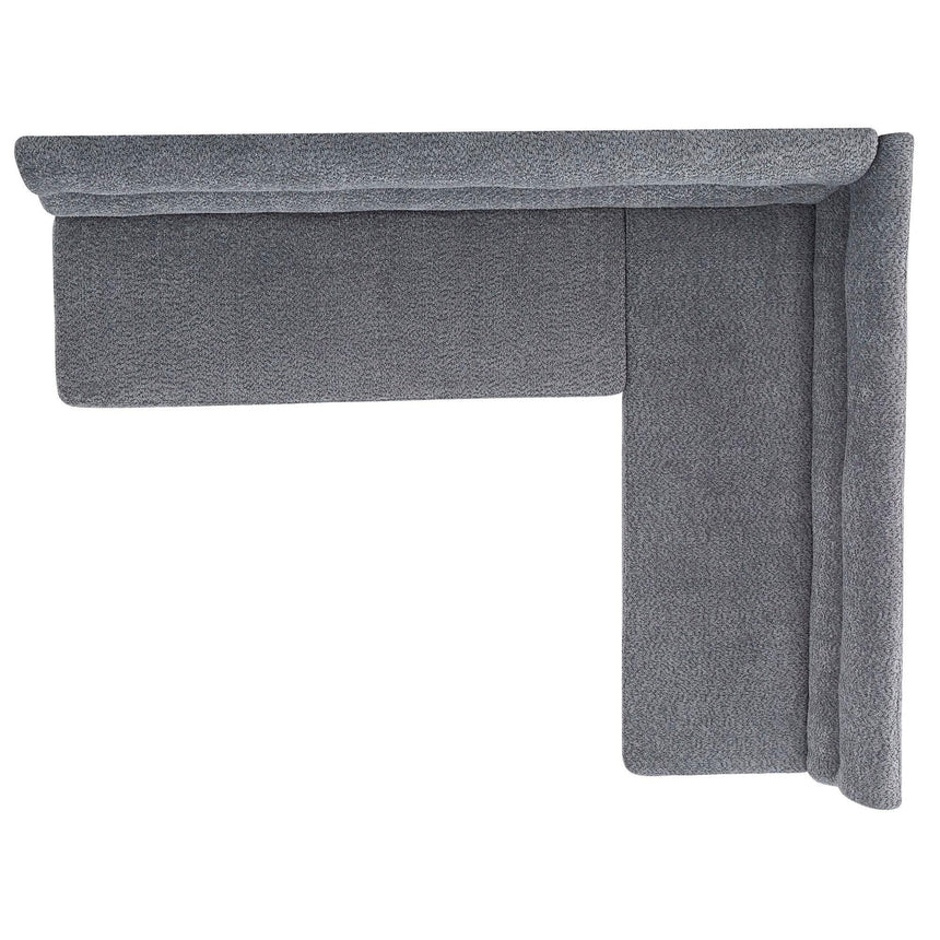 Mercer Grey Fabric Corner Dining Bench - LHF