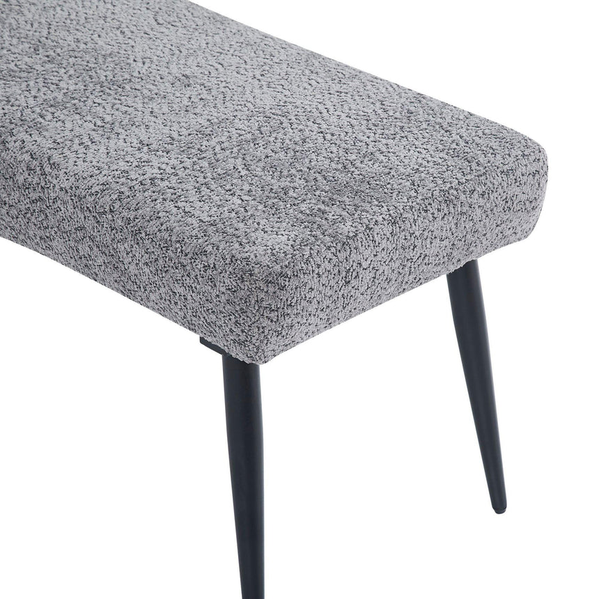 Mercer Grey Fabric Dining Bench