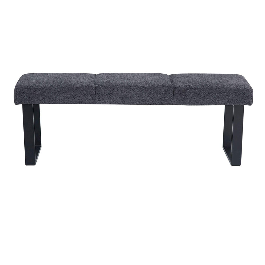 Ambler Dark Grey Fabric Dining Bench