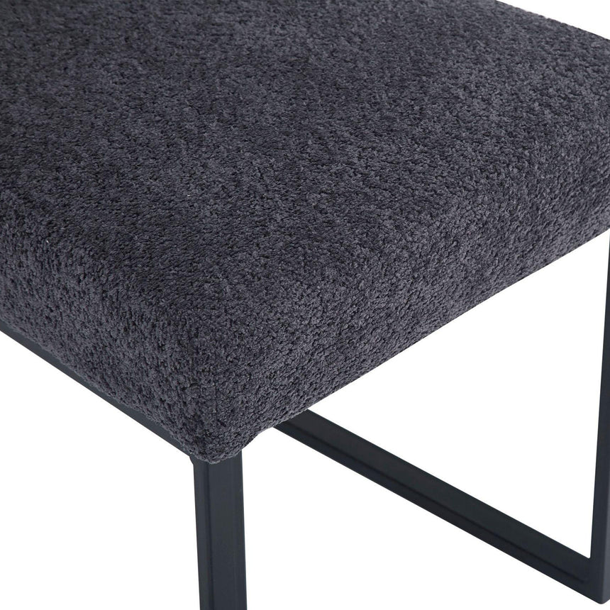 Ambler Dark Grey Fabric Dining Chair