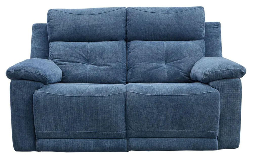 Augusta Ancona Blue Fabric 2 Seater Electric Recliner Sofa-7