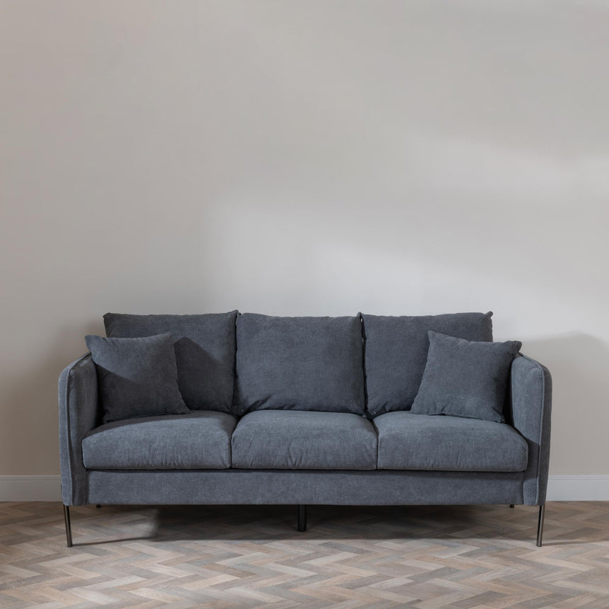 Belgrave Dark Grey Fabric Sofa Set-3