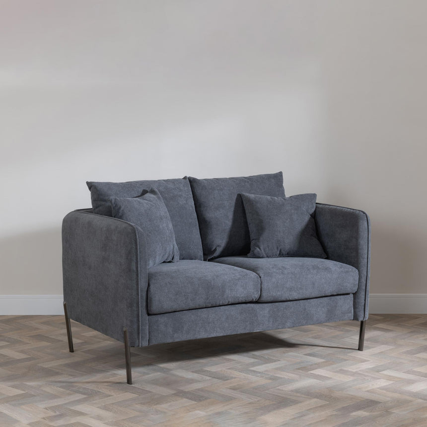 Belgrave Dark Grey Fabric Sofa Set-4