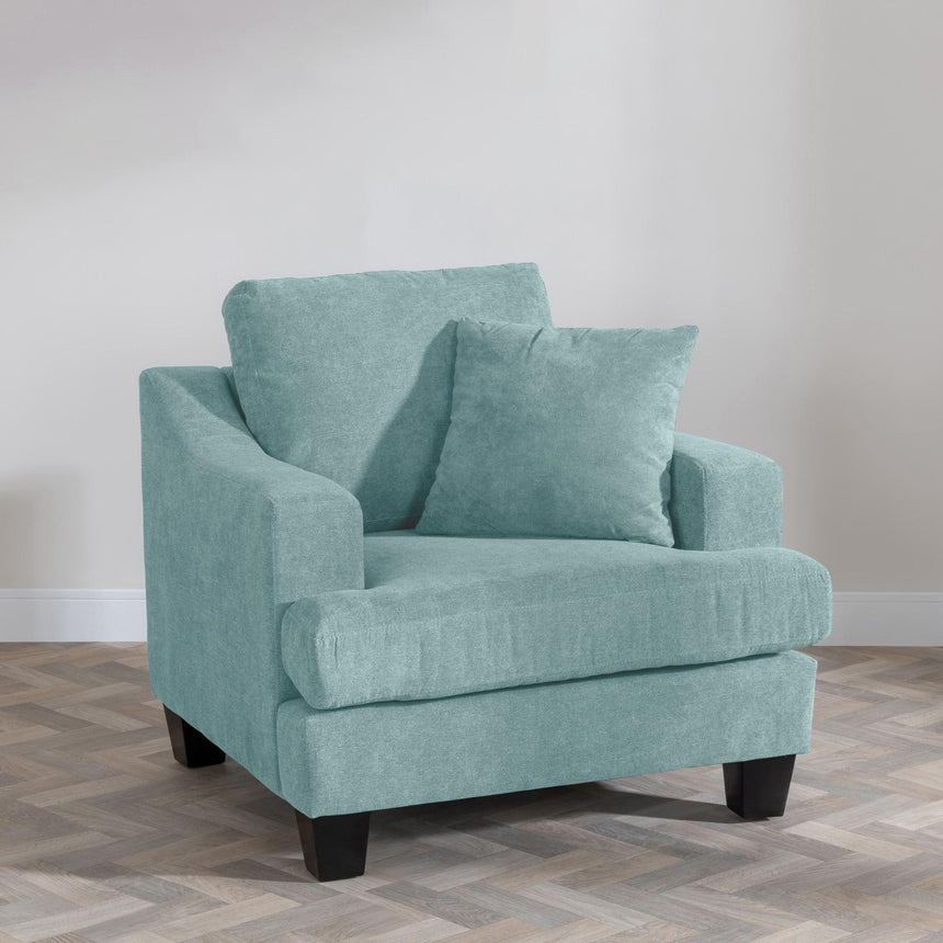 Freya Green Fabric Sofa Set-6