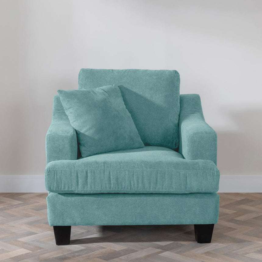 Freya Green Fabric Sofa Set-7