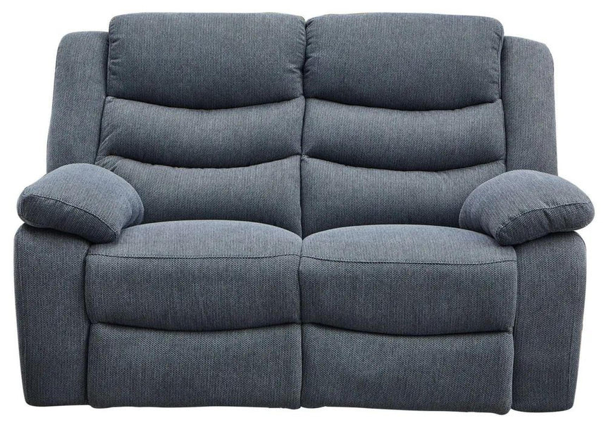 Sorrento Dark Grey Fabric 2 Seater Recliner Sofa-8