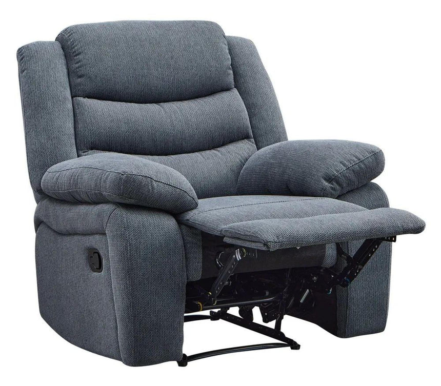 Sorrento Dark Grey Fabric Recliner Armchair-8