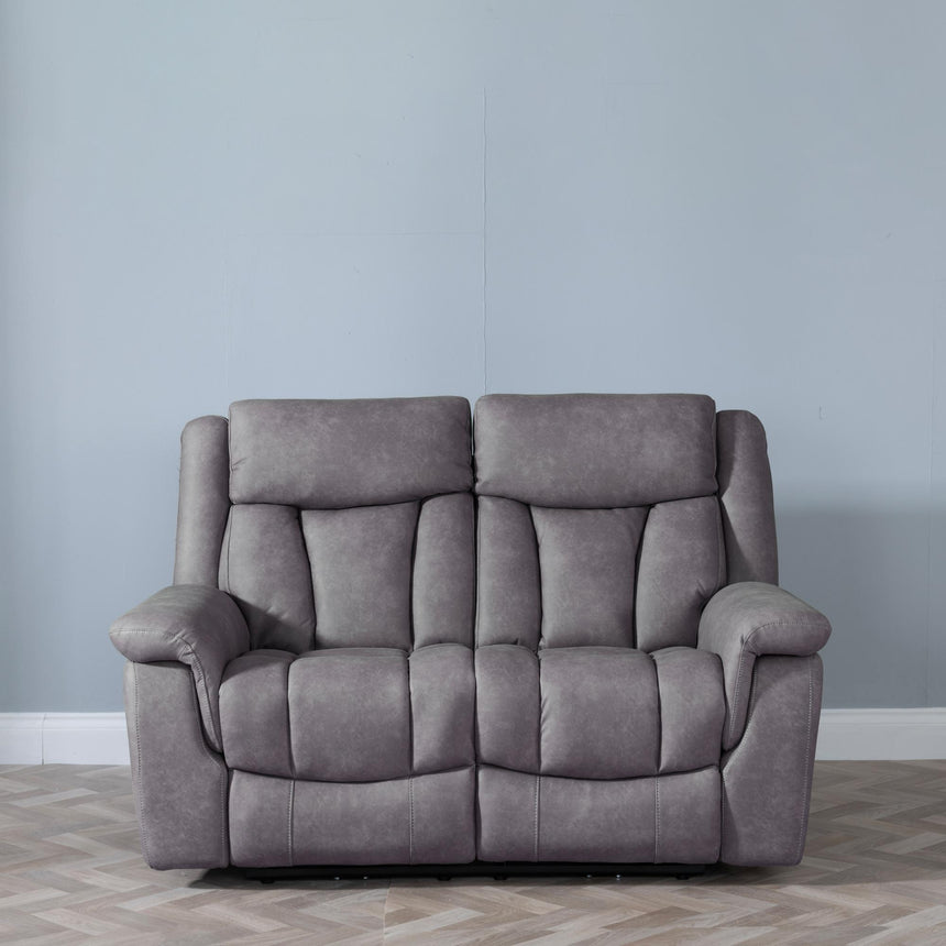 Dylan Grey Fabric 2 Seater Electric Recliner Sofa-4