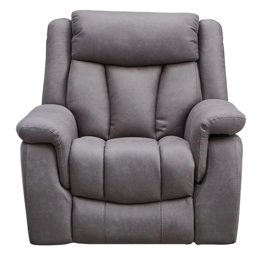 Dylan Grey Fabric Electric Recliner Armchair-7