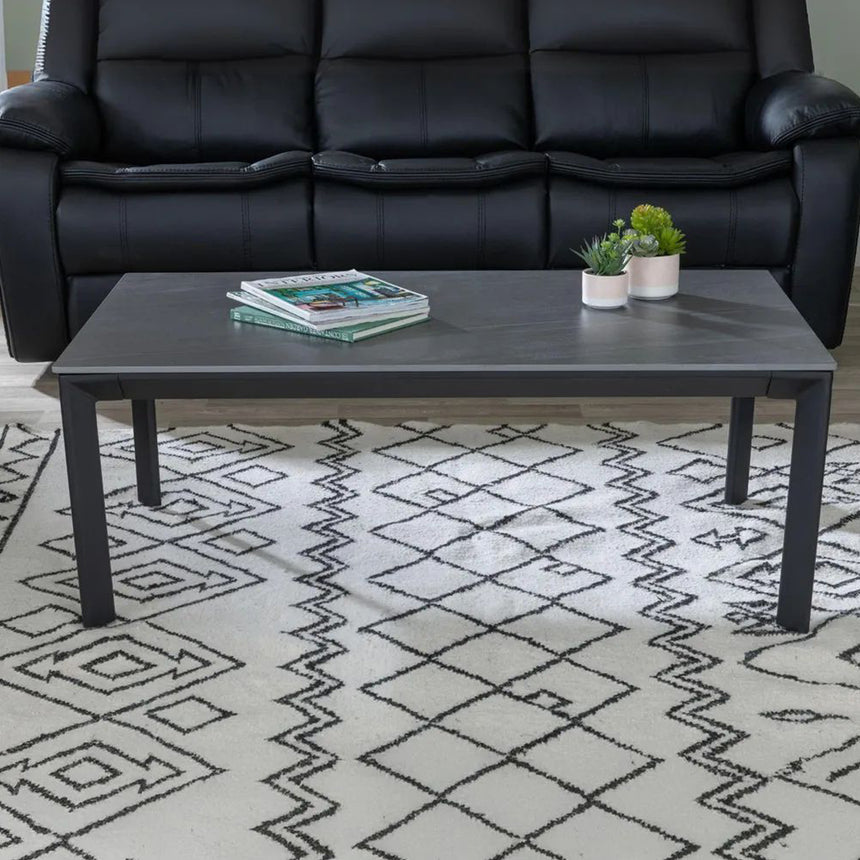 Sarzana Black Ceramic Coffee Table