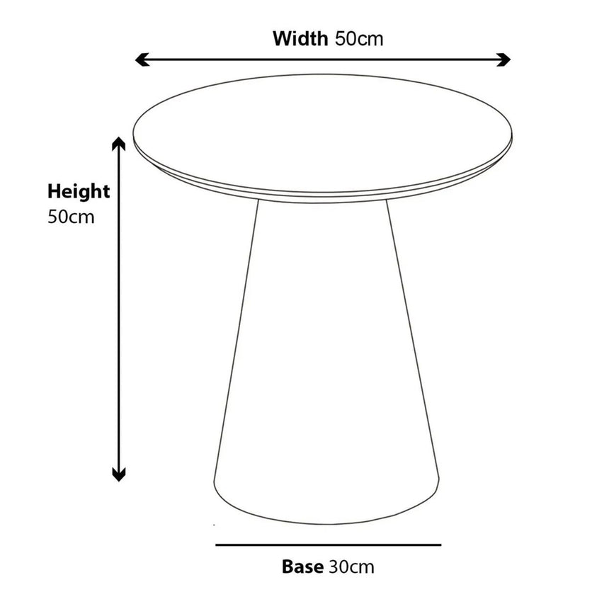 Andria Walnut Round End Table