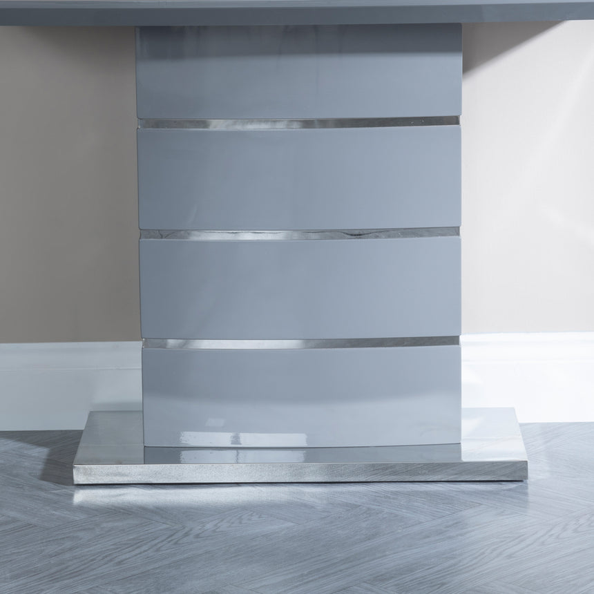 Corato Grey Gloss Console Table