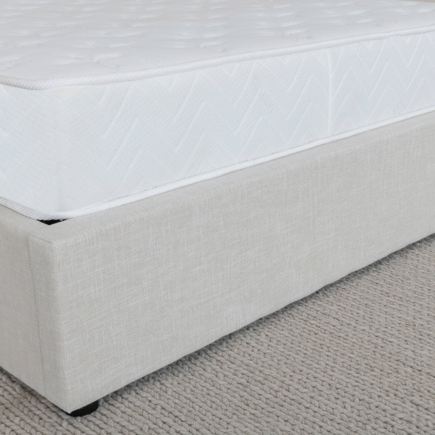 Conley Natural Fabric Ottoman Storage Bed