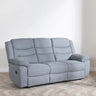 Angelo Dark Grey Fabric 3 Seater Recliner Sofa