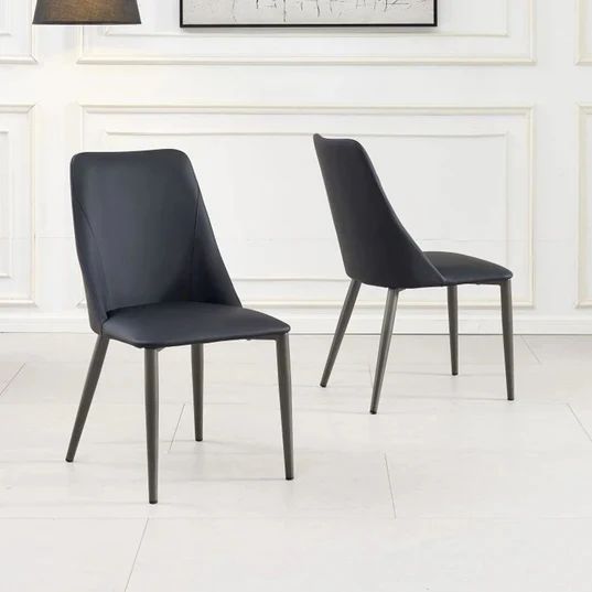 Set of 2 Veneta Faux Leather Dining Chair